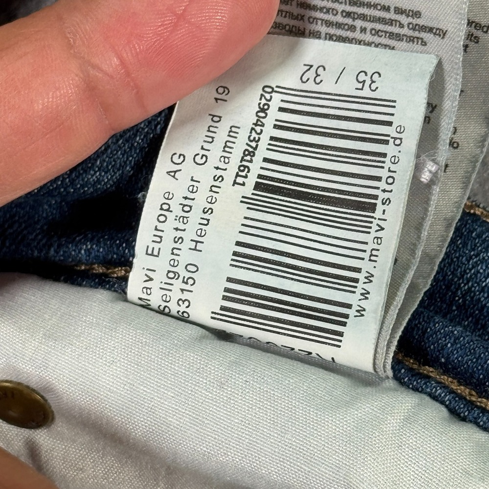 Mavi Matt Jeans Mens 35x32 Blue Lightwash Relaxed Straight Leg Denim Comfort - Picture 14 of 16